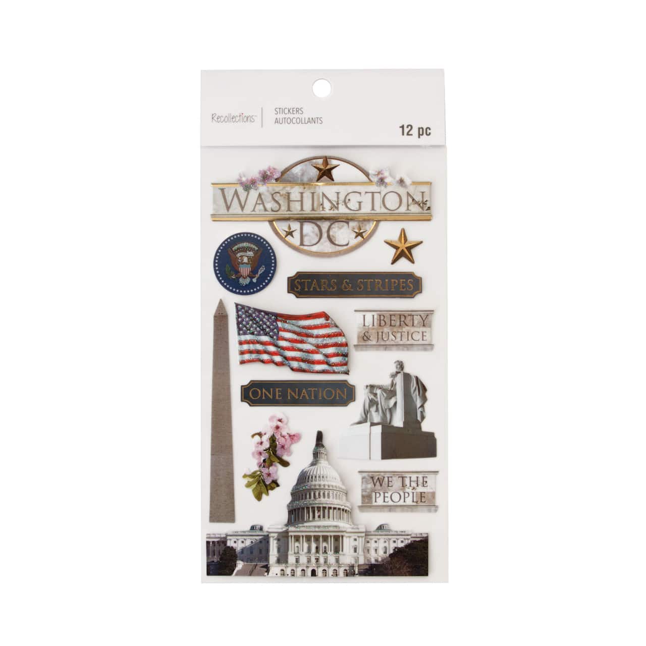 12 Pack: Washington D.C. Stickers by Recollections™